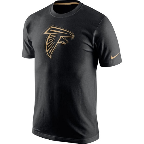 NFL Men's Atlanta Falcons Nike Black Championship Drive Gold Collection Performance T-Shirt